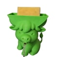 thumbnail image 2 of Kumdkd Cow Sponge Holder for Kitchen Sink, Cute Funny Sponge Organizer with Drain Hole to Keep Sponge Dry, Countertop Decor, Housewarming Gift, Multiple Colors, Plastic Sponge Drying Rack, 2 of 6