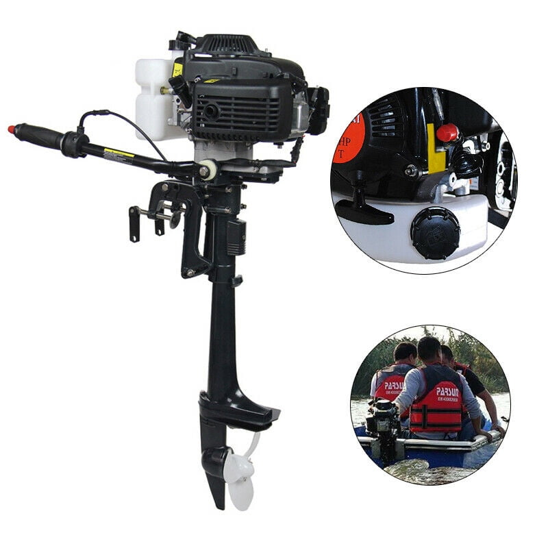 1pc 4Stroke 4HP Heavy Duty Outboard Motor Boat Engine w/Air Cooling System 52cc 
