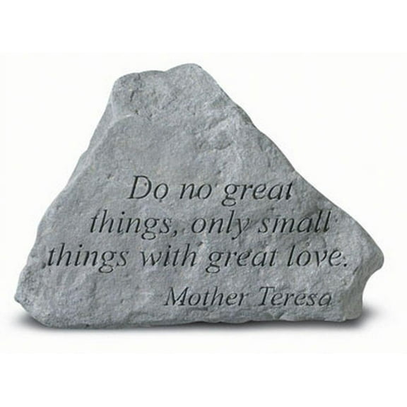 Do No Great Things Inspirational Garden Stone