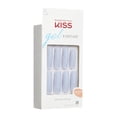 thumbnail image 6 of KISS Gel Fantasy Sculpted x-Long Square Glue-On Nails, Glossy Light Blue, ‘Attitude’, 28 Ct., 6 of 6