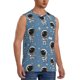 thumbnail image 2 of Fotbe Astronaut Men's Camiseta sin Mangas Estampada para Hombres, Playera Casual para Gimnasio, Entrenamiento, Playa-Small, 2 of 7