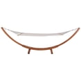 thumbnail image 5 of Deko Living Outdoor Cedar Wood Hammock with White Textilene Fabric, 5 of 10