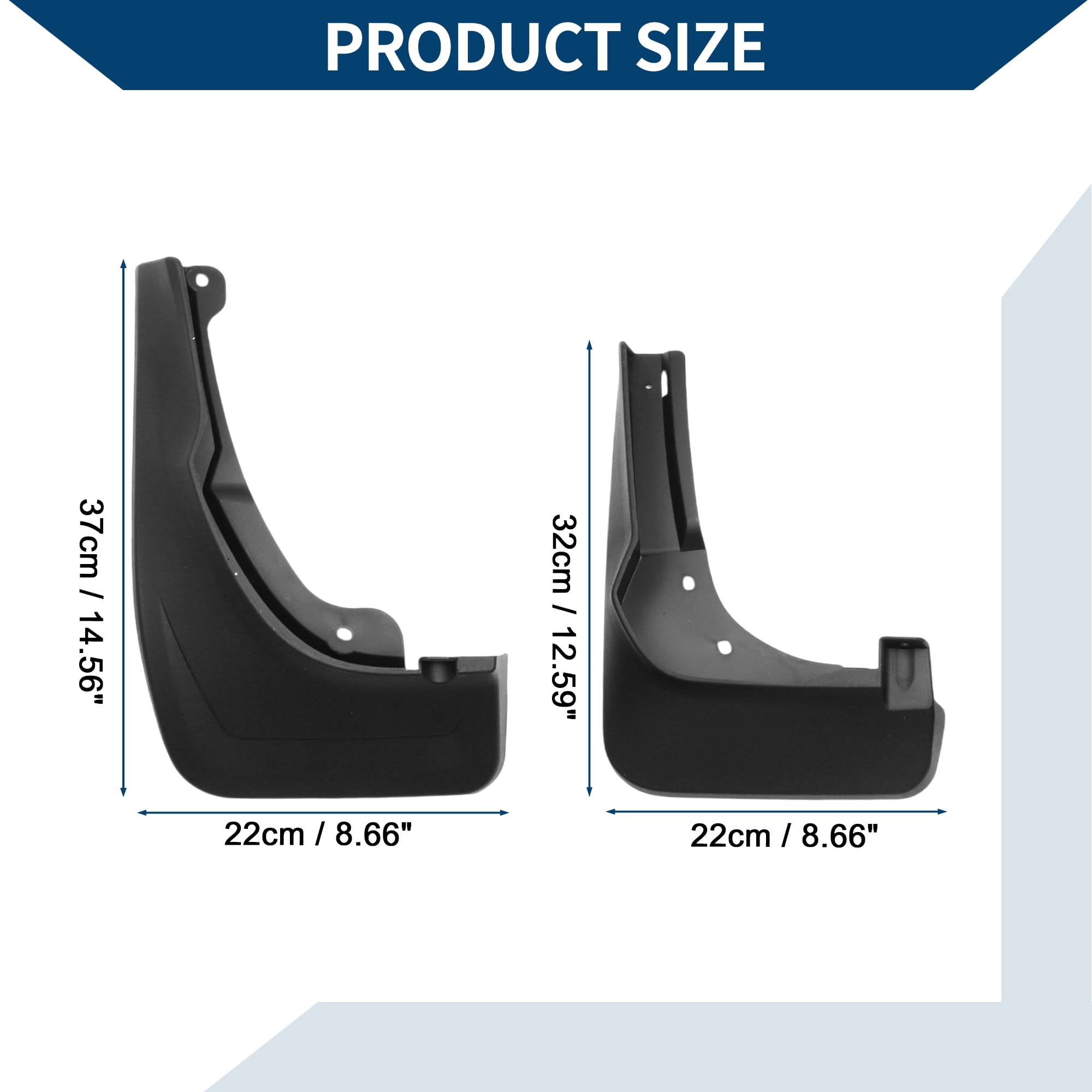 Unique Bargains Mud Flaps Splash Guards W/Mount  Accessories for Mercedes-Benz GLC Low-level Configuration without Pedal 2023-2024 Front and Rear Mud Guards 1 Set