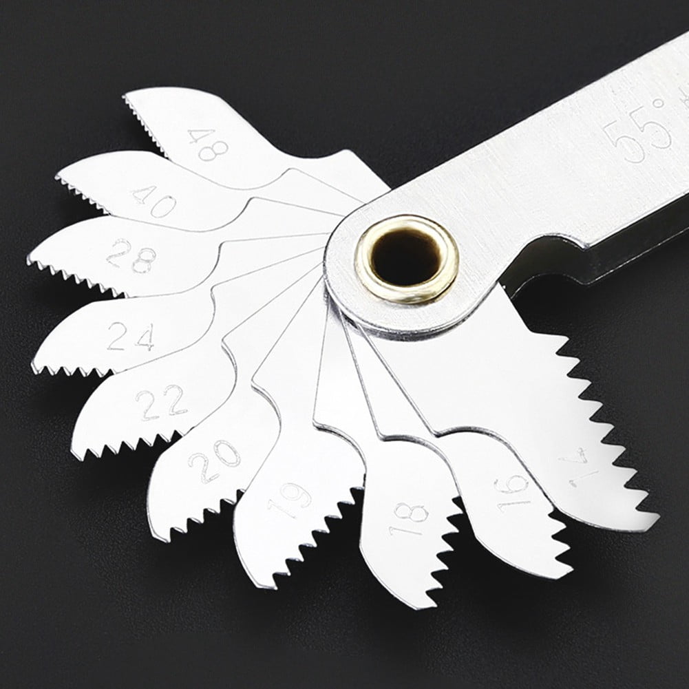 Thread Pitch Gauge Screw Caliper Gage Measuring Set Metric & Inch & America Sae