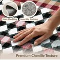 thumbnail image 6 of ODIKA 4'x6' Washable Area Rug Door Welcome Gingham Plaid Rotated Checkered Entry Frame Detail for Dorm Room, Small Living Stain Resistant Low Profile, Easy Care, 6 of 7