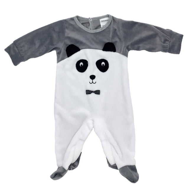 Mameluco Bordado Oso Panda Talla 18 meses Kiss Pijamas para Niños