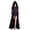 Purple, variant on 2026 Women Renaissance Hooded Maxi Dress, Steam Punk Lace Up Front Long Dress, Vintage Gothic Holiday Party Gown