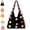 Black, variant on Casual Hollow Knit Tote Bag – Large Capacity Woven Shoulder Bag, Summer Floral Knit Tote for Beach Vacation