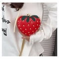 thumbnail image 3 of Baguery Strawberry Purse for Women - Kawaii Leather Chain Fruit Shoulder Bag Cute Handbag Accessories for Girls Ladies​, 3 of 8