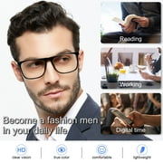 MARE AZZURO Oversized Reading Glasses Men Big Square Readers for Large Head 1.0 1.25 to 6.0 (3 Colors), Polycarbonate Lens