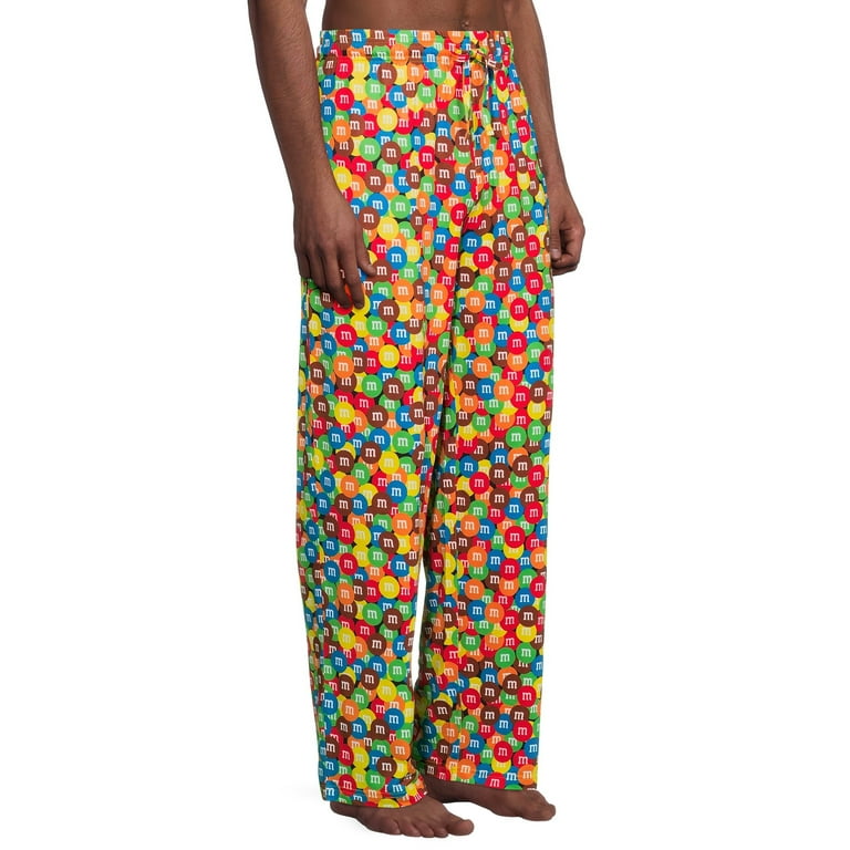 M M s Adult Mens Rainbow Logo Lounge Pajamas Sleep Pants Sizes