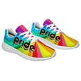thumbnail image 5 of Unisex Fashion Rainbow Shoes, LGBT Sneakers for Men Women, Lightweight Breathable Running Walking Shoes White Size 8, 5 of 7