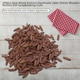 thumbnail image 3 of Wooden Scrapbooking Button200pcs Oval Wood Buttons Handmade Button Oval Wooden Button Crafted with Care, 3 of 8