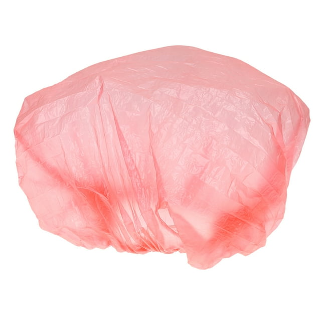MasteelfCA 100 Pcs Bonnets Jetables de Douche Pratiques Bain Pratiques Bonnets de Protection pour Cheveux Bonnet de Bain pour Femmes Femme (Rouge)