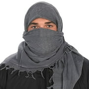 Camcon Shemagh Scarf, One Size Fits Most, Charcoal