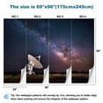 thumbnail image 3 of Peel and Stick Wallpaper Milky Way Galaxy Modern Art Wall Mural Decor Self Adhesive and Removable 69in x 98in, 3 of 8