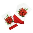 thumbnail image 1 of Christmas Multi Color Poinsettia Paper Guest Napkin, 12.9" x 15.7", 20 Count, Tableware Sets, Holiday Time, 1 of 5