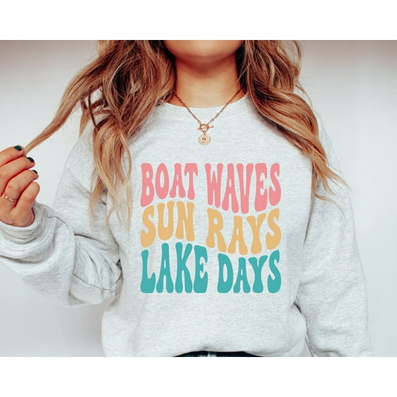 Boat Sweatshirt, Lake Sweatshirt, Boating Sweatshirt, Lake Life Sweatshirt, River Life Crewneck, Outdoorsy Sweatshirt, Camping Sweatshirt TSHIRT All Size S-5XL