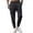 Black, variant on Casual Pants for Men, Slim Fit Tapered Drawstring Elastic Waist Pants, Wrinkle Resistant Micro Stretch Lightweight Business Everyday Spring Fall Pants