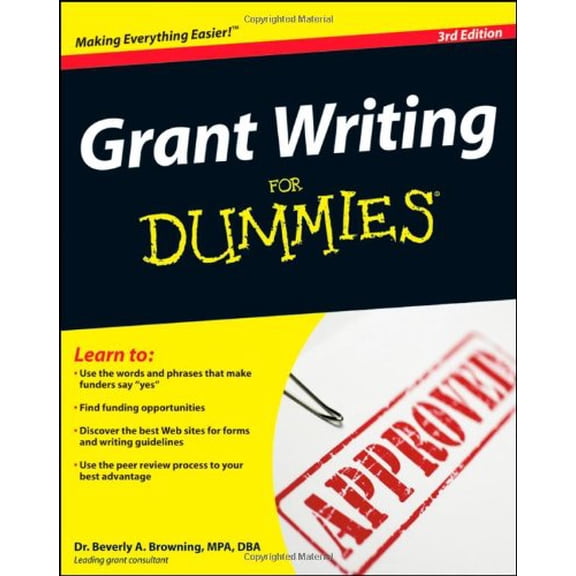 Pre-Owned Grant Writing for Dummies (Paperback) by Beverly A Browning