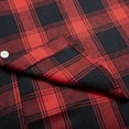 thumbnail image 5 of Men's Casual Long Sleeve Plaid Shirt Plaid Shirt Mens Button Down Shirt Workshirt Tops, 5 of 9
