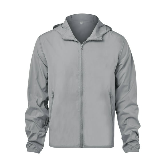 SHCKE Men's Lightweight Windproof Jacket Windbreaker Jacket Outdoor Sportswear with Hood