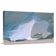 Global Gallery  Icebergs Caught in Frozen Ice Shelf - Weddell Sea - Antarctica Art Print - Konrad Wothe