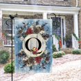 thumbnail image 4 of Monogram Letter Q Winter Small Garden Flag Burlap Family Last Name Initial Yard Flag 12.5 x 18 Inch Snow Red Birds Floral Garden Flag Vertical Holiday Outdoor Farmhouse Decoration, 4 of 6