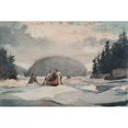 thumbnail image 2 of Winslow Homer 14x11 Black Ornate Wood Framed Double Matted Museum Art Print Titled: Malin with (1897), 2 of 5