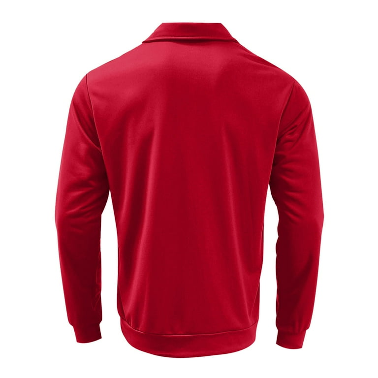 Entyinea Mens Sweatshirts No Hood Casual Fit Lightweight Active Sweatshirt Red XXL Walmart