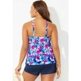thumbnail image 2 of Swimsuits for All V-Neck Twist Tankini Set With Banded Short, 2 of 4