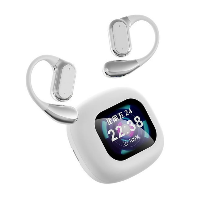 Pisexur Electrónica para Hombres Audífonos Inalámbricos Abiertos Bluetooth 5.4 Audífonos Inalámbricos Abiertos con Pantalla LED Auriculares para Niños Electrónica, Organizador de Electrónica