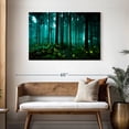 thumbnail image 3 of Elephant Stock Glowing Fireflies Wall Art - Horizontal Canvas Wall Art - Living Room Wall Decor - Nature Canvas - Black And Yellow Decor - 45" x 30", 3 of 8