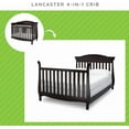 thumbnail image 4 of Full-Size Conversion Kit Bed Rails for Lancaster Crib by Delta Children - #0050 (Dark Chocolate - 207), 4 of 5