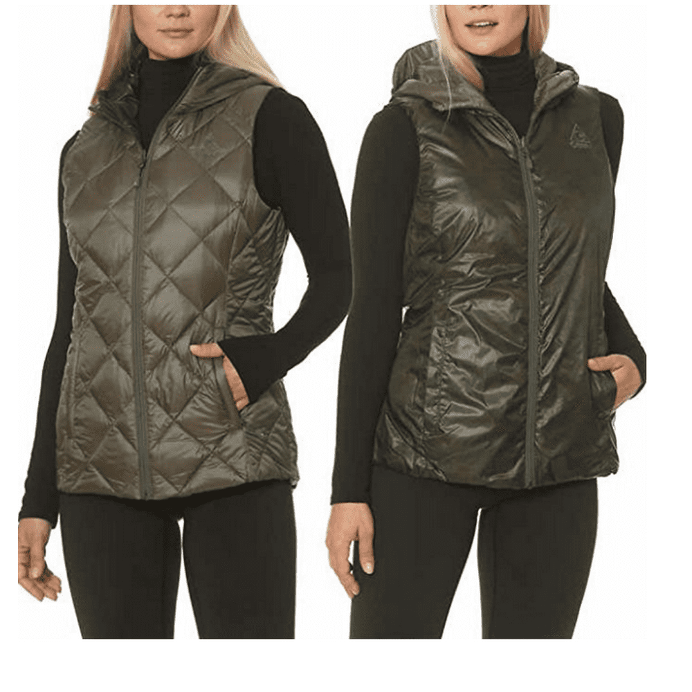 Gerry Gerry Women's Reversible Down Packable Hooded Vest Walmart