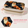 thumbnail image 5 of Fox Luxurious Velvet Travel Organizer Box with Removable Compartment - Ideal Gift for Jewelry Lovers, Necklace Holders, 5 of 7