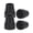 Black, variant on SupreGear Cane Tips, 2-Pack, 1-Inch Heavy-Duty Non-Slip Rubber Replacement Caps for Walking Sticks,Grey