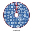 thumbnail image 3 of Wzzjkit Christmas Tree Skirt, Red and White Backgrond Snowflake Tree Skirt, Winter Xmas Tree Mat Decor for Home Party Holiday Decorations (Multiple Styles Available), 3 of 5