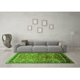 thumbnail image 3 of Ahgly Company Indoor Rectangle Oriental Green Industrial Area Rugs, 7' x 9', 3 of 4