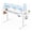 White, variant on SONGMY Electric Standing Desk, 40 x 24 Inches Sit Stand up Desk, Sit Stand Height Adjustable Home Office Desk with 4 Height Position Memory - with Splice Board (Rustic Brown, 40)