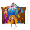 thumbnail image 2 of Adventure Time Wearable Blanket Cloak Arctic Velvet Hooded Blanket Soft Fuzzy Hoodie Blanket Cape for Adults Kids 60"x80", 2 of 8