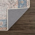thumbnail image 6 of BoutiqueRugs Rosman Distressed Area Rug - Machine Washable - Beige, Black, Blue - 18" x 18" Sample, 6 of 16