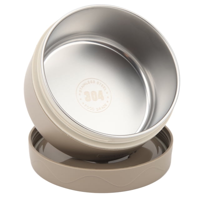 Insulated Food Container, Thermal Cooking Pot 420ml 304 Stainless Steel Double Layer Portable Round Shape Thermal Lunch Container