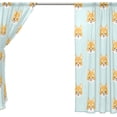 thumbnail image 4 of Coolnut 2PCS Sheer Curtains, 78"x55" Shiba Inu Dogs Head Gauze Door and Window Voile Curtain Panels for Bedroom Living Room, 4 of 4