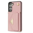 thumbnail image 5 of Allytech for Samsung Galaxy S23+ Plus Wallet Case Cover, PU Leather Large Space Cards Slots Detachable Shoulder Strap Back Cover for Girls Women Shockproof Phone Case for Galaxy S23+ Plus - Pink, 5 of 9
