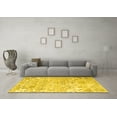 thumbnail image 3 of Ahgly Company Machine Washable Indoor Rectangle Persian Yellow Traditional Area Rugs, 2' x 4', 3 of 4