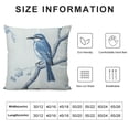 thumbnail image 5 of SHANXI  Cute Bird Printing Square Pillow Covers, Linen Look Farmhouse Soft Cushion Case for Home Office Room Bed,  22x22in, 5 of 5