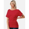 thumbnail image 2 of Womens Super Comfy Boat Neck Dolman Top Shirt, 2 of 4