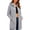 Gray, variant on Sweatshirts for Women Full Zip Stand Collar Drawstring Hooded Jackets Long Sleeve Fall Winter Casual Long Outerwear with Pockets(Small,Black)