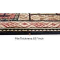 thumbnail image 3 of HR-Cabin Collection 906-Nature and Animals Area Rug 2.1 by 7.1Contemporary Geometric Design Fish/Moose/Bear/Lodge-Southwestern Design-Ivory/Red/Green and Multi, 3 of 7